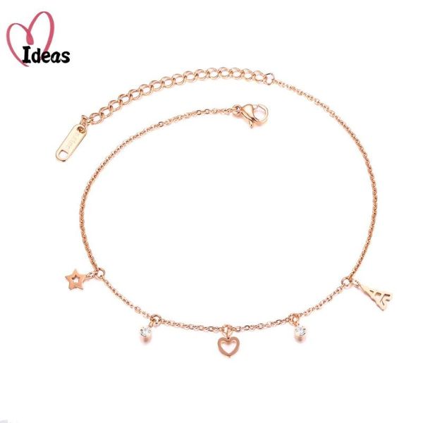 

anklets arrival star&heart anklet for women cz ankle eiffel tower bracelet leg chain love beach foot jewelry, Red;blue