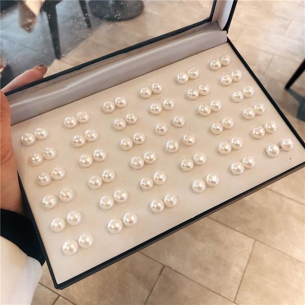 

stud style freshwater real pearl earrings womens ear jewelry gift, Golden;silver