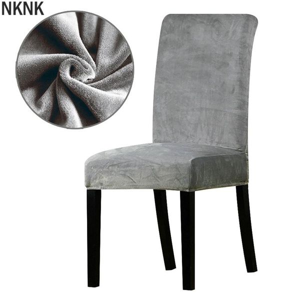

real velvet fabric super soft chair cover luxurious office seat thick covers stretch dining room el banquet restaurant