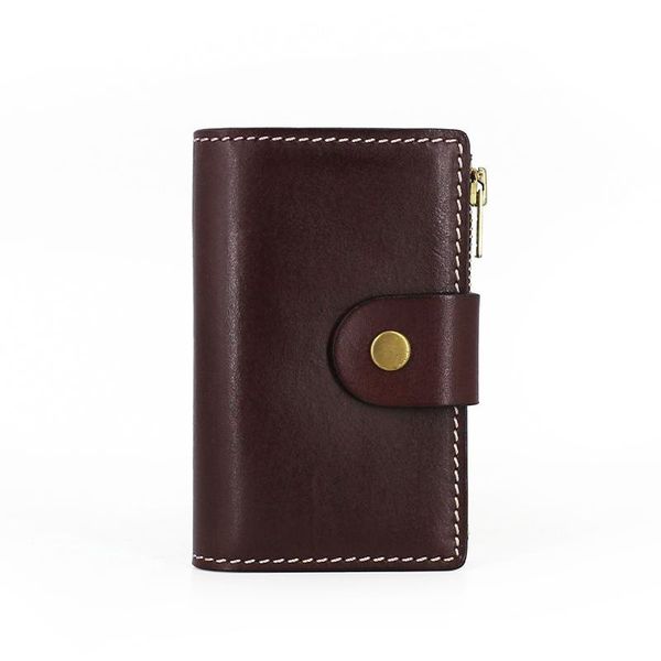 

2020 fashion genuine leisure wo leather purse for men card holders wallet c6223