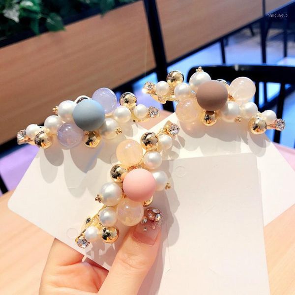 

korea east gate style dream princess hair accessories cute jelly pearl clips for girl women pins1