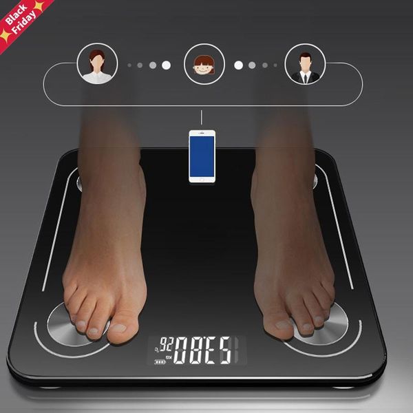 

body fat scale smart bmi led digital floor wireless bluetooth bathroom weight composition analyzer scales