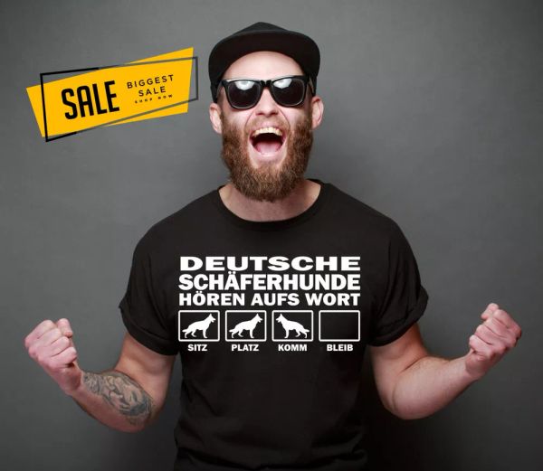 

sale german shepherd hear word dog motif dog shirt t-shirt 4xl, White;black