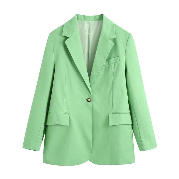 

women's suits & blazers women solid pockets long sleeve sigle button office lady coats casual stylish outerwear fashion chic top, White;black