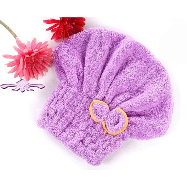

shower caps microfiber women bathroom hair towel quick-dry hat turban super absorbent head wrap cap bath towels