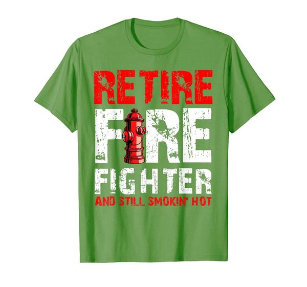 

retired firefighter and still smoking funny t-shirt, White;black