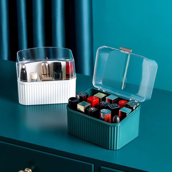 

storage box cosmetic lipstick case student deskhome simple girl boxes & bins