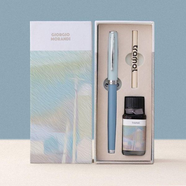 

morandi 0.38/0.5mm business fountain pen signature calligraphy with 15ml ink gift box set student school supplies pens