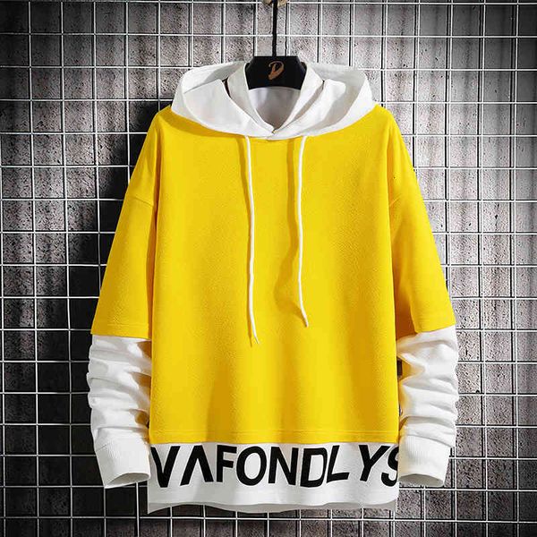 

the hoodie quality 2021-spring hip streetwear sweatshirt of men shredded in men's hoodies, Black