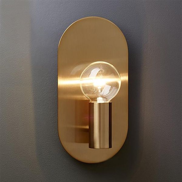 

wall lamp nordice modern stone blue light mirror iron corridor living room