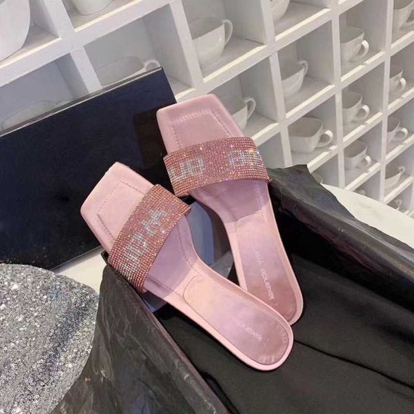 

2021 net red fairy high sandals open toe flash diamond cat heel king wear fashion slippers, Black