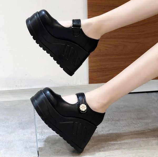 

boots leather women ankle high heels shoes woman booties vintage ethic shoe chaussures femme zapatos mujer sapato sf1138, Black