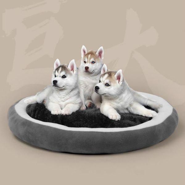 

round pet dog beds kennel mat small medium large size warm pets cat dogs bed puppy cushion hand wash breathable waterproof kennels & pens