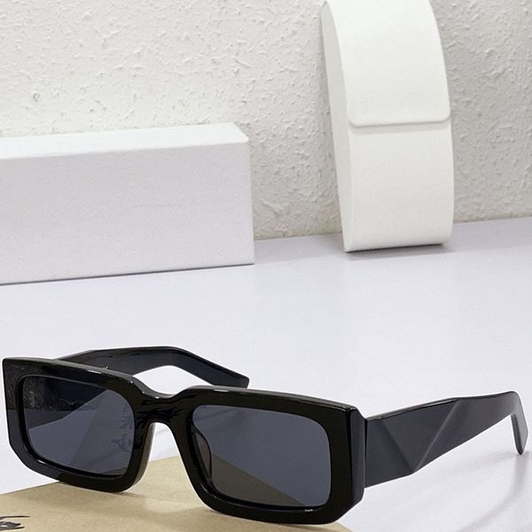 Sonnenbrille für Herren und Damen, PR06YS, täglich, lässig, quadratisch, schwarzer Rahmen, Outdoor, Reisen, Urlaub, Anti-UV400, Designer, Top-Qualität, mit Box