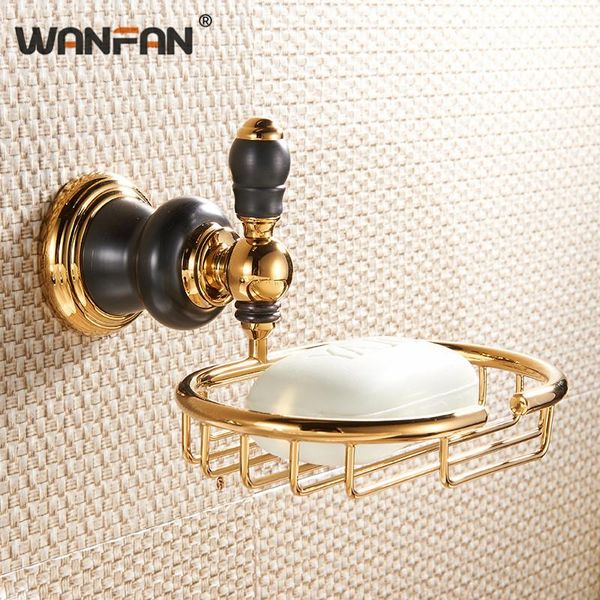 

luxury gold wall soap holder antique brass ceramic bathroom accessories metal basket washing dish shower box xl-66806 dishes