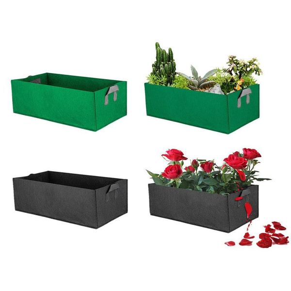 

planters & pots fabric raised garden bed square plant flower grow bag vegetable planting planter pot with handles for tool jardin