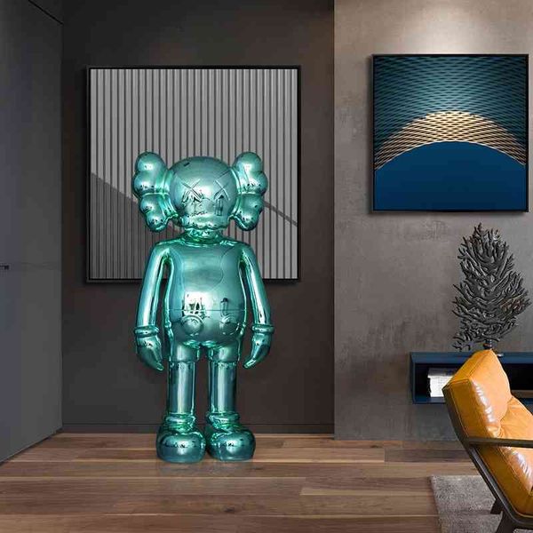 

kaws electroplating violence bear net red trend store decoration living model room sales office art