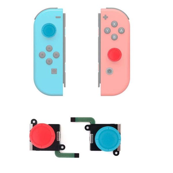 

game controllers & joysticks 4pcs 3d analog joystick thumb stick rocker replacement for switch joy-con