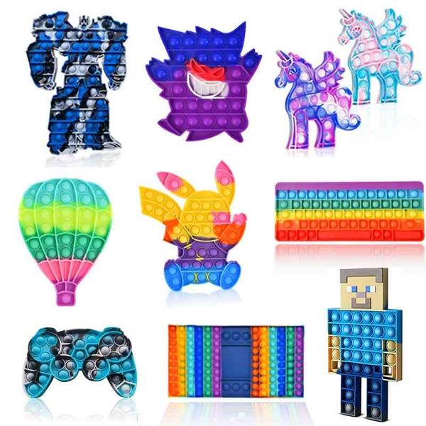 

pop it gadget children's puzzle interactive finger pressing silicone toy rat killing pioneer