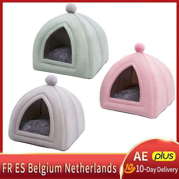 

pet tent house fold puppy sleeping warm nest pad dog beds cave kennel cats bed mats for medium kennels & pens