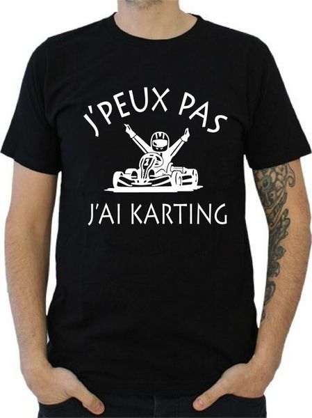 

mens t-shirt i cannot i karting, White;black