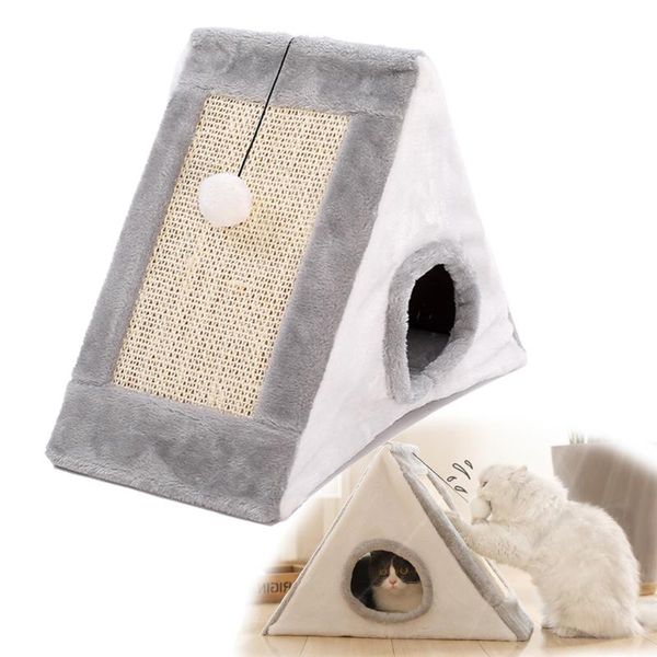 

cat beds & furniture funny sandwich bed house cute cozy mat warm durable portable indoor pet basket for cats with scratch board
