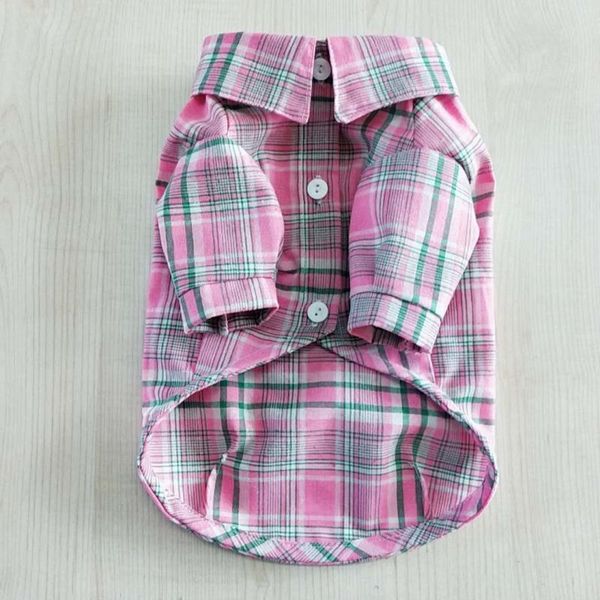 

dog apparel summer shirt plaid coat puppy clothing small costumes yorkshire pomeranian poodle bichon schnauzer pet clothes