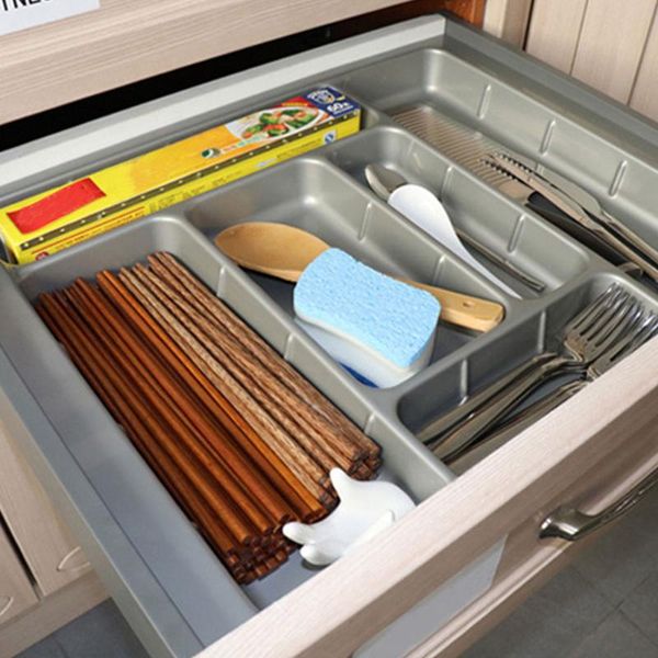 

dishes & plates drawer cutlery tray kitchen cabinet chopsticks storage box buffet tableware compartment divider easy to use