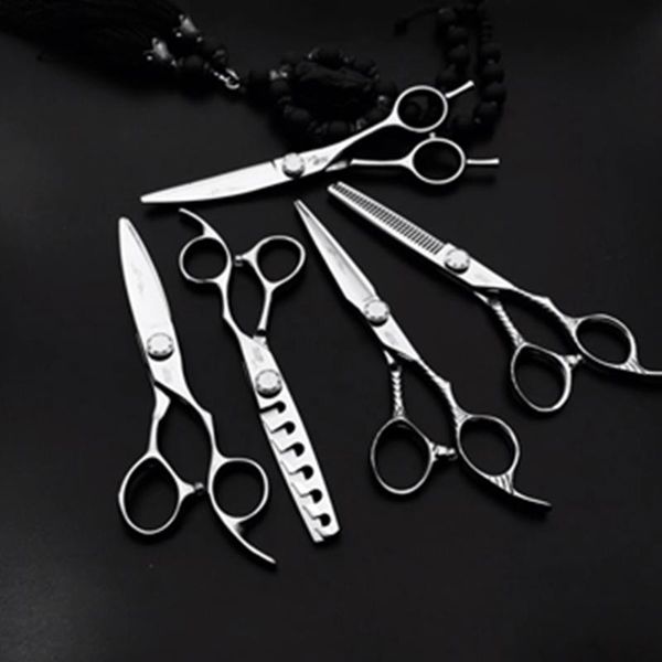 

hair scissors professional 6 inch damascus steel cut salon cutting barber makas makeup haircut shears hairdressing