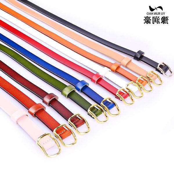 

belt runhao thin versatile fashion candy color decoration women's long shirt dress knot belt women, Black;brown
