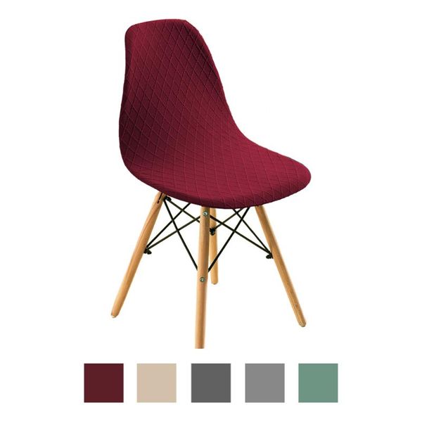 

chair covers high stretch elastic shell slipcover el kitchen living room dining armless seat protector