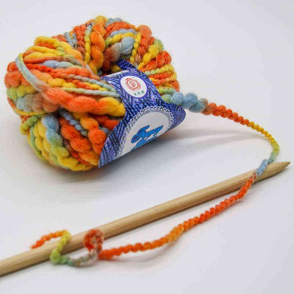 1 pc holirooom 50g / segmento de esfera tingido fio de lã fancy handcraft handcraft roupas lenço de malha fios de crochê diy fios de confecção de malhas y211129