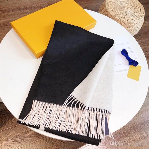 

men women scarfs with colorful pattern autumn spring winter warm scarves wraps four colors options wool quality, Blue;gray