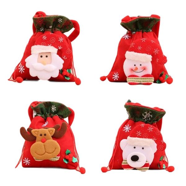 

christmas gift bags decorations bag candy pouch portable pocket year kids wrap