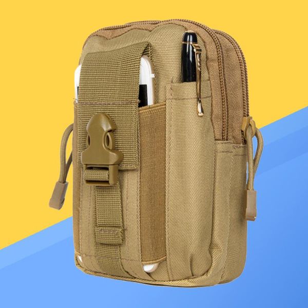 

outdoor bags duffle waist pack hand carry camping belt bag rucksack bumbag (khaki)