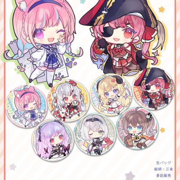 

decorative objects & figurines vtuber youtuber hololive cute brooch look shirakami fubuki minato aqua hosimati suisei clothes bags pendant a