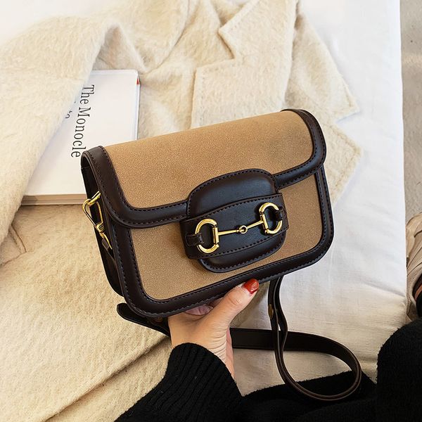 

simple small bag women's new fashion autumn and winter high sense versatile black messenger bag atmospheric square outlet black friday