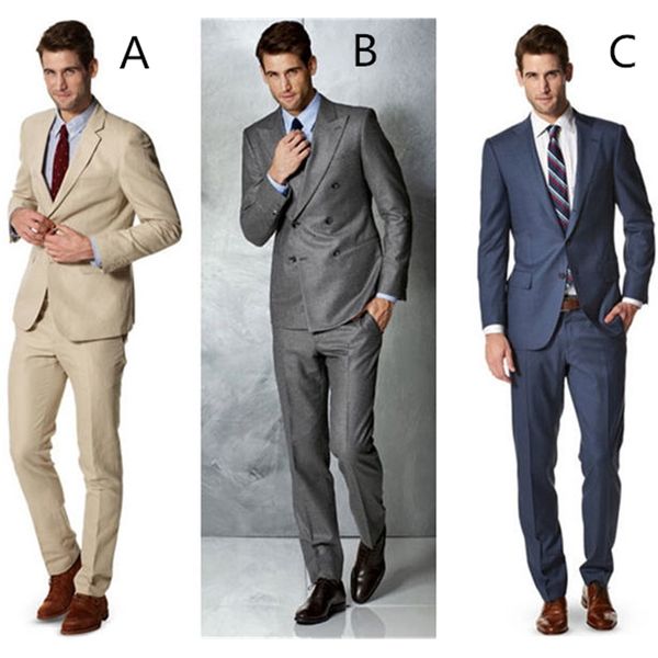 

men's suits & blazers customized italian style of men suit jacket 2 simple design classic groom's business dance g6f7, White;black