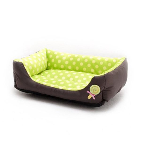 

pets nest mat keep warm autumn and winter cotton flannel lollipop dot dog's kennel square cat cushion pet supplies kennels & pens