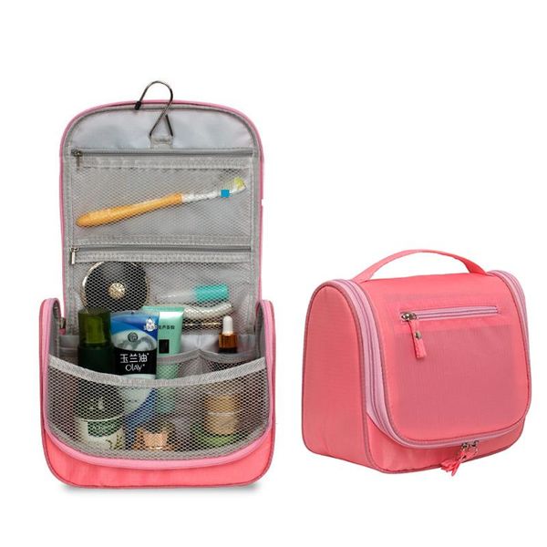 

cosmetic bags & cases travel folding make up toiletry with hook organizer