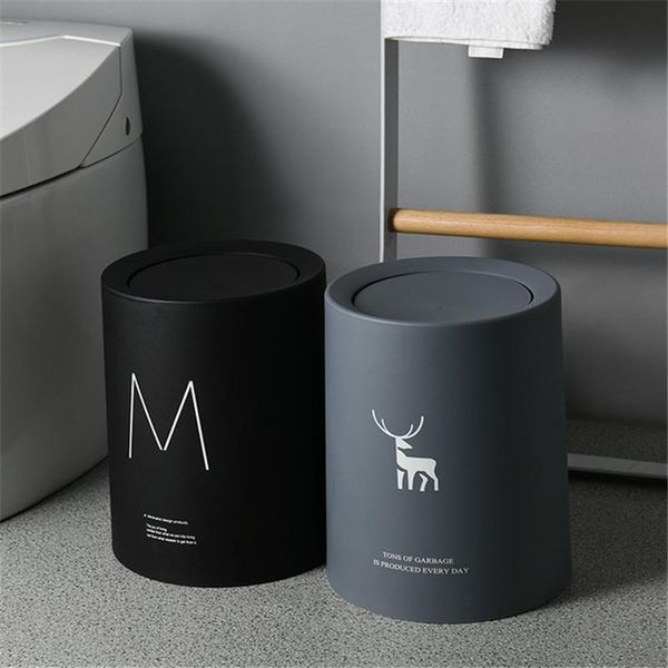 

waste bins nordic simple plastic dustbin with cover office bathroom kitchen living room bedroom 8l