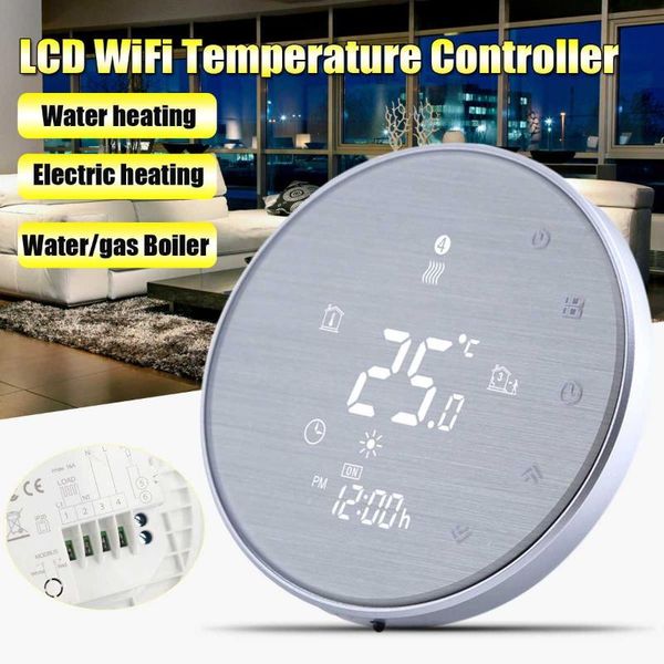

smart home control wifi thermostat temperature controller water electric warm floor heating gas boiler works with for google