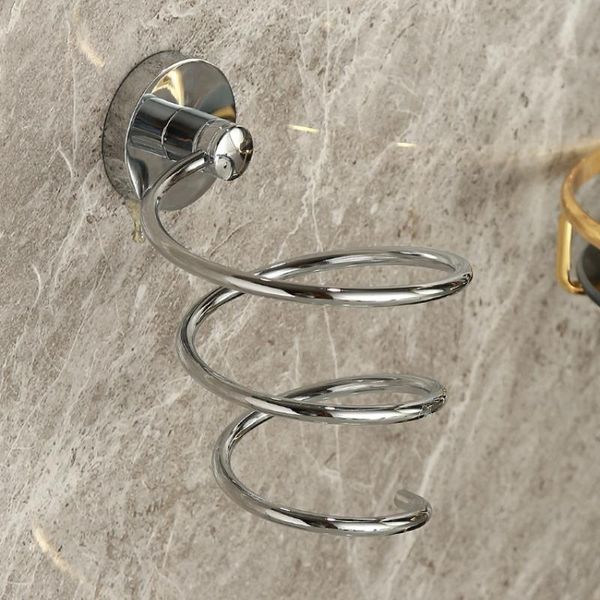 

bathroom punch-electric hair dryer storage rack wall mount bottles & jars