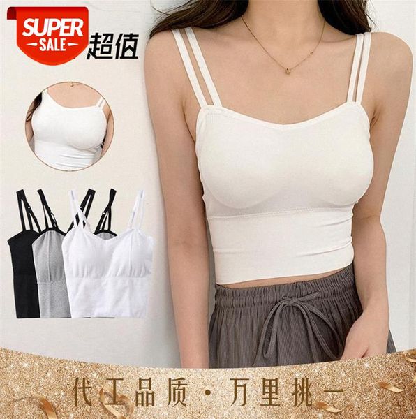 

[ou fan] 7843ins tide net celebrity beauty back camisole female sleeveless inner wear tube #pr5e, Black;gray