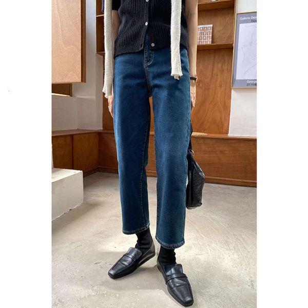 

hello autumn style temperament high waist casual denim leggings women, Blue