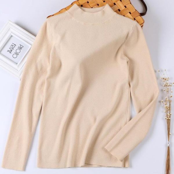 

women's sweaters autumn winter korean women knitted long sleeve turtleneck pullover female knitting pullovers tricot pull femme, White;black