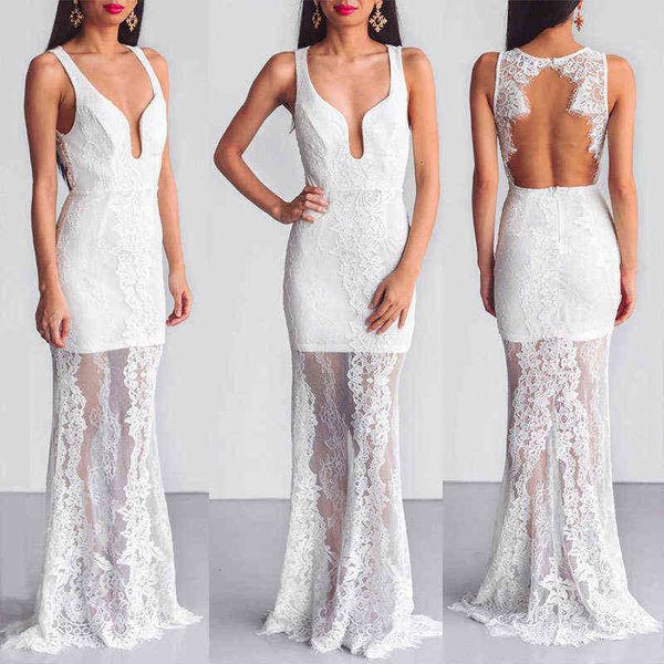 

luxury evening dress summer women's v-neck backls lace, Black;gray