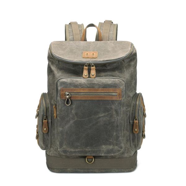

backpack travel canvas rucksack hiking camping large vintage backpacks for men