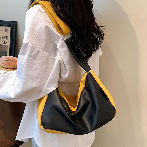 

shoulder bags 2021 summer female single light bag retro fashion patchwork casaul shopping tote handbags designer underarm