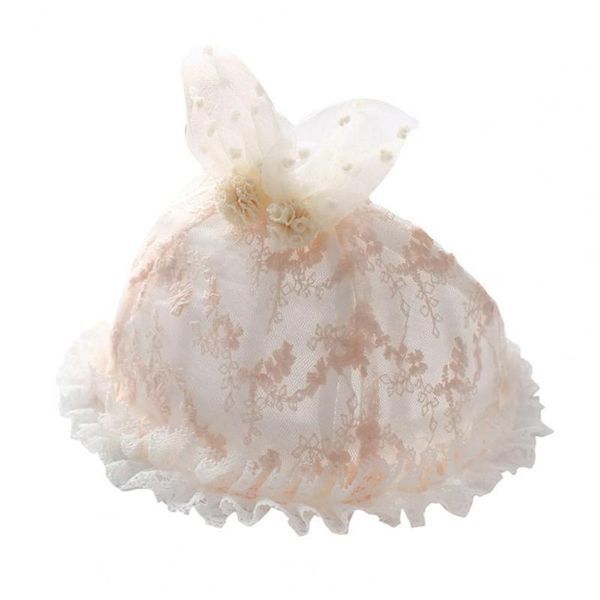 

caps & hats baby hat ears design decorative breathable infant lace beanie cap for summer, Yellow